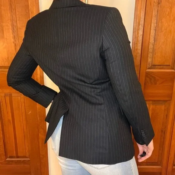 Brooks Brothers Black Blazer Tailored Wool-Blend Sport Coat - Picture 5 of 9